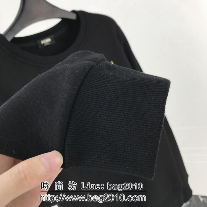 Fendi芬迪 18ss秋冬新款衛衣 最新設計 金色眼睛系列 定制純棉加絨面料 高版本男女同款 ydi2056